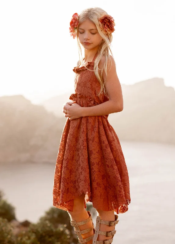 Sonyah Dress in Dusty Rose Tunics Luxurious high-end
