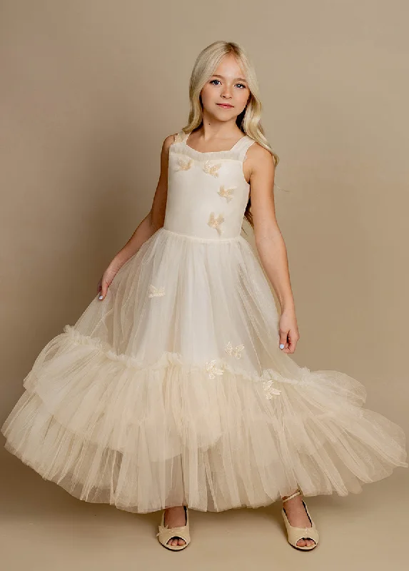 Sparrow Dress in Cream Pencil Office Professional