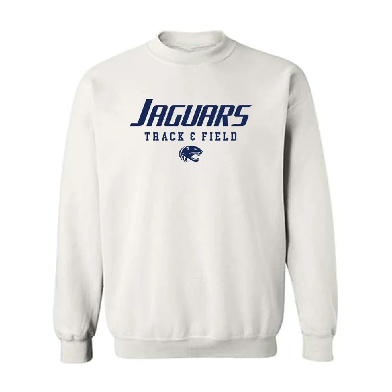 South Alabama - NCAA Women's Track & Field : Morgan Mathews - Classic Shersey Crewneck Sweatshirt Hoodie with Mesh Breathable Sporty
