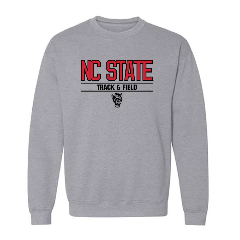 NC State - NCAA Women's Track & Field : Audrey Jenkins - Classic Shersey Crewneck Sweatshirt Hoodie with Color Block Contrast Stylish