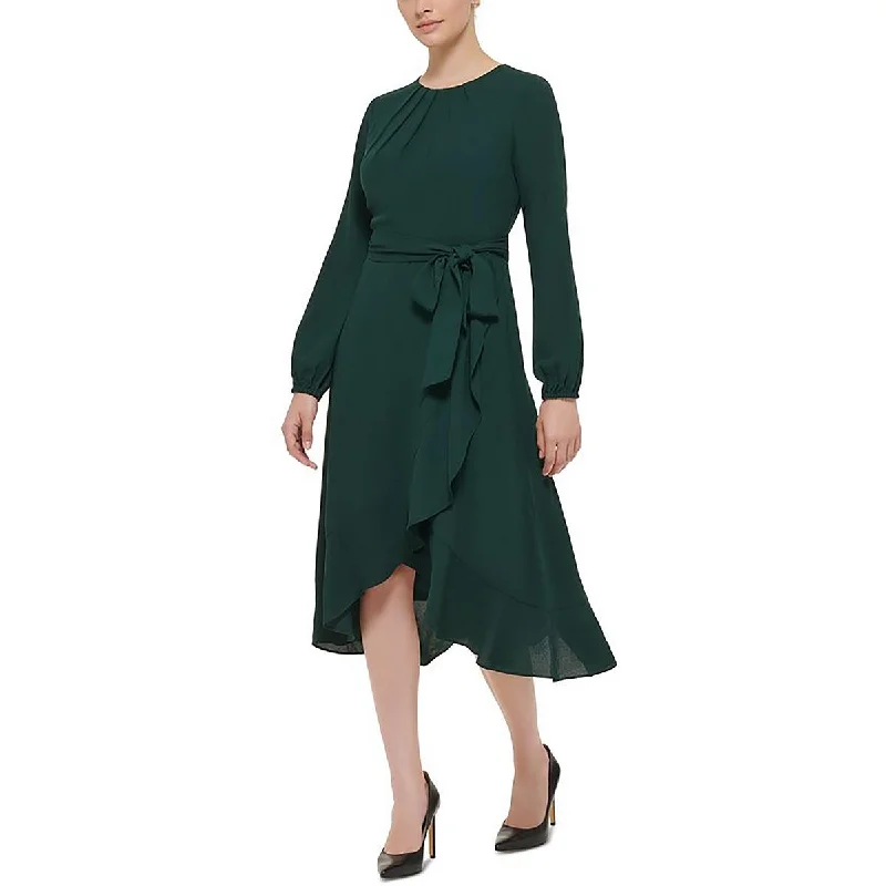 Jessica Howard Womens Plus Pleated Midi Cocktail And Party Dress Tunics Chic fashionable