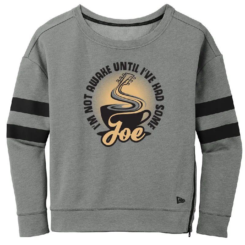 I'm Not Awake Until I've Had Some Joe Crew Sweatshirt (Women) Hoodie with Relaxed Fit Easy Casual