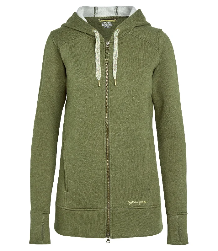 Women's Water Resistant Tug-Free™ Full Zip Hoodie (Closeout) Hoodie with Toggle Buttons Decorative Unique