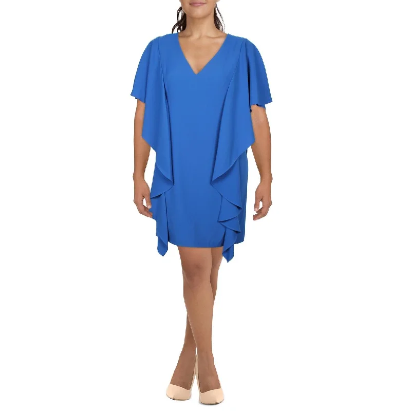 Lauren Ralph Lauren Womens Cascade Ruffle  Cocktail And Party Dress Tunics Winter warm