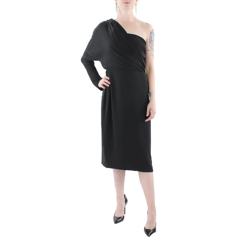 Lauren Ralph Lauren Womens One Shoulder Knee-Length Cocktail and Party Dress Tunics Versatile stylish