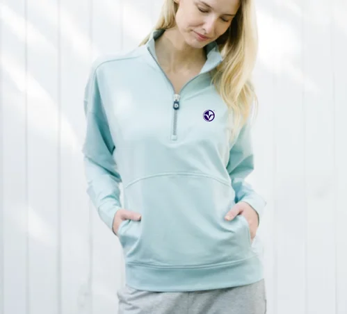 Victoria National B. Draddy Siobhan Sweatshirt Hoodie Crop Top Short Trendy