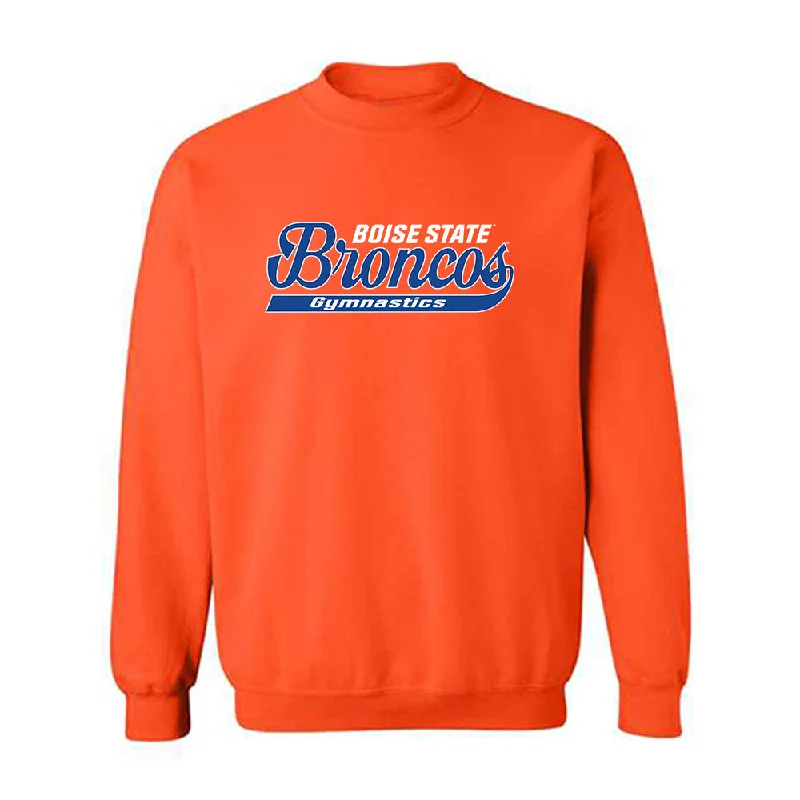 Boise State - NCAA Women's Gymnastics : Kylee Hamby - Crewneck Sweatshirt Classic Shersey Hoodie with Button Placket Classic Preppy