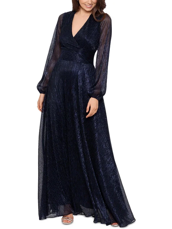 Womens Metallic Formal Evening Dress Tunics Spring floral