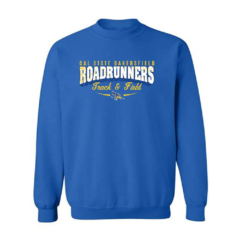 CSU Bakersfield - NCAA Women's Track & Field : Makiah Parker - Classic Shersey Crewneck Sweatshirt Hoodie with Pattern Geometric Abstract