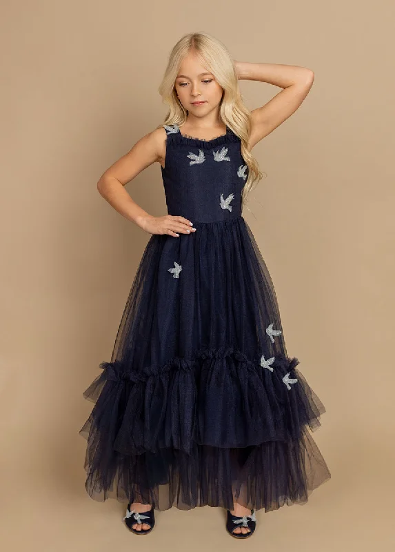Sparrow Dress in Navy Boatneck Modish Everyday