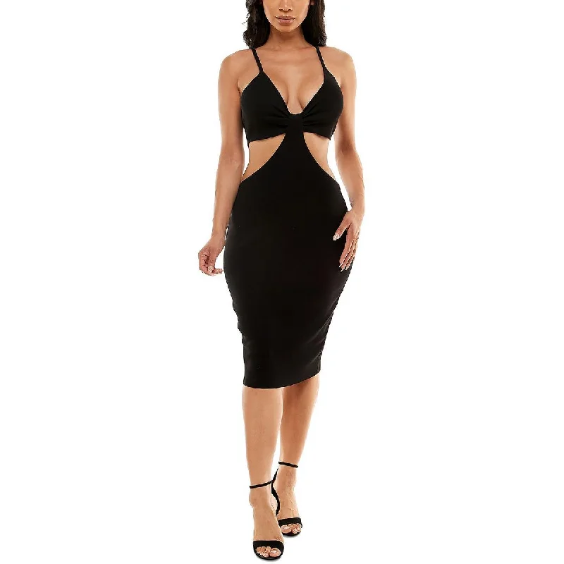 Crave Fame Womens Juniors Knit Cut-Out Cocktail and Party Dress Tunics Favorite customer