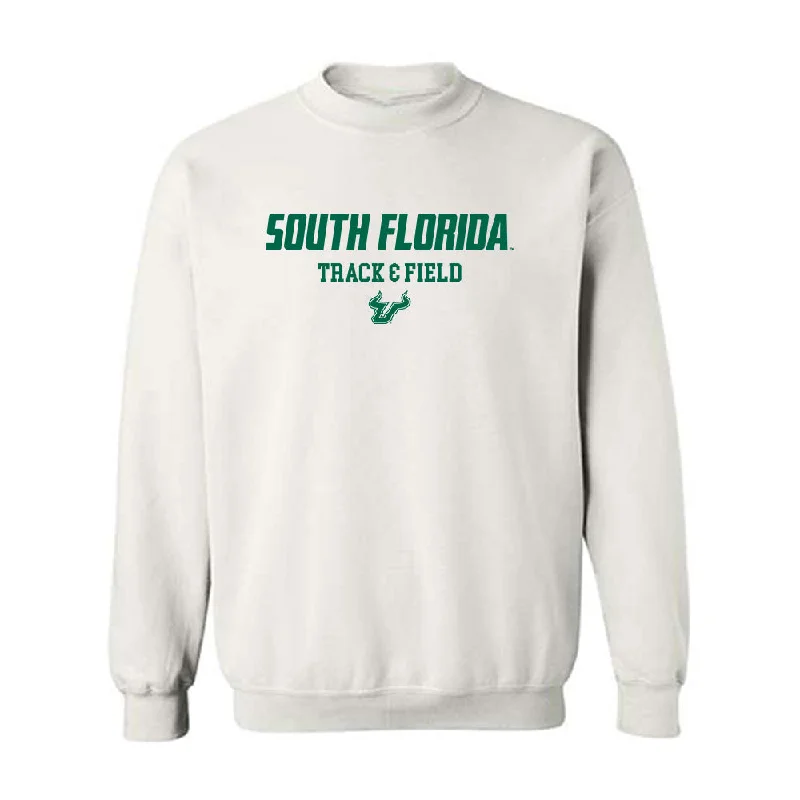 USF - NCAA Women's Track & Field : Skyler Watts - Classic Shersey Crewneck Sweatshirt Hoodie with Double Zipper Versatile Adjustable