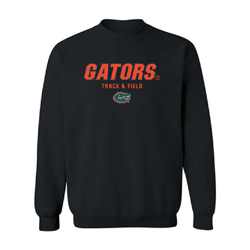 Florida - NCAA Women's Track & Field : Evelyn VanZwieten - Classic Shersey Crewneck Sweatshirt Hoodie with Tied Waist Feminine Flattering