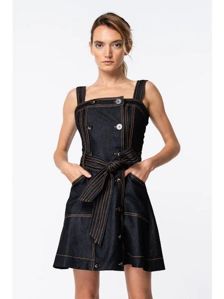 TRENCH EFFECT DRESS Tunics Running lightweight