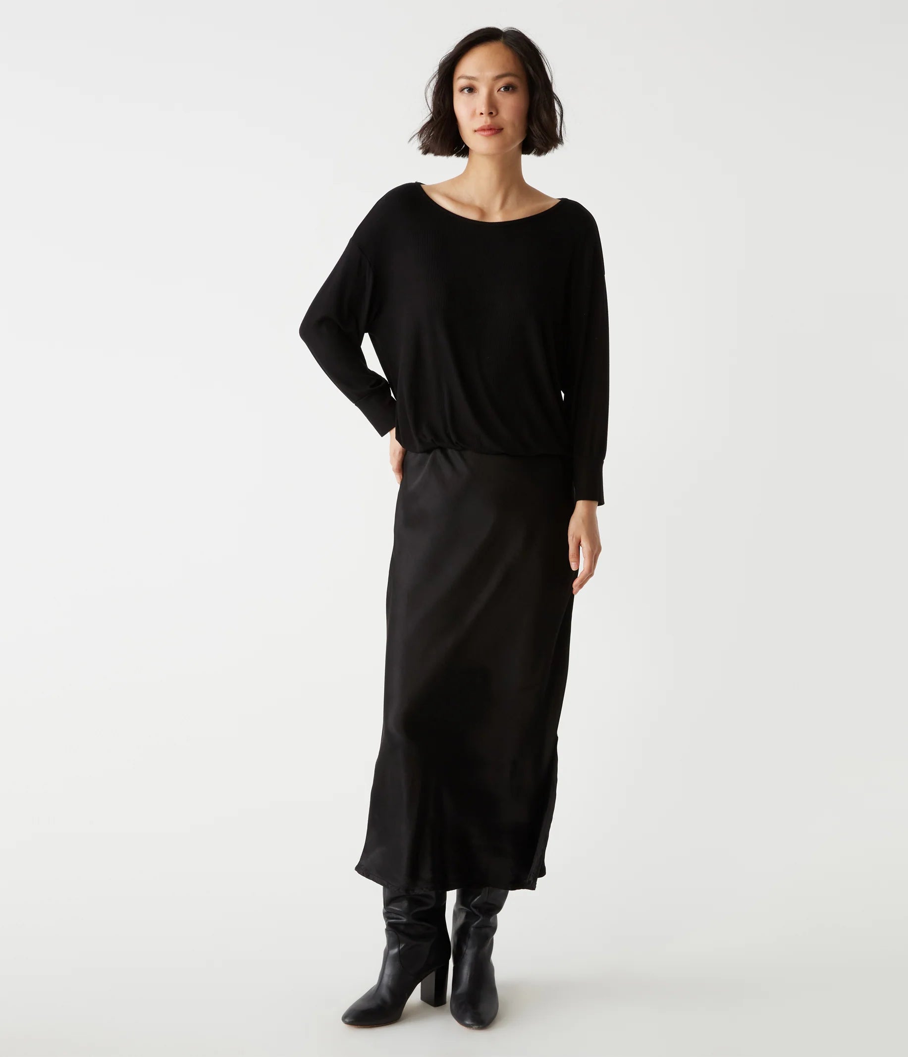 NADIA SATIN DRESS Tunics Trendy modern