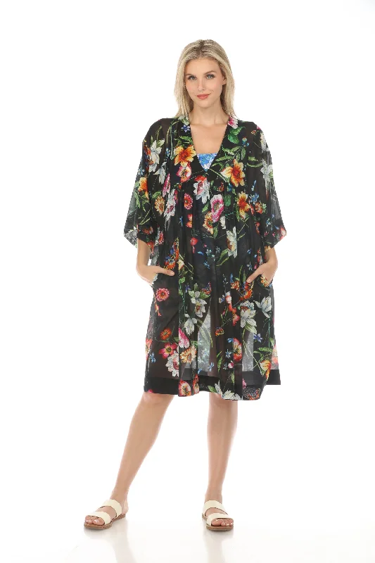 Johnny Was Ombre Garden Easy Swim Cover-Up Dress Boho Chic CSW8023-L Tunics Practical easy-care