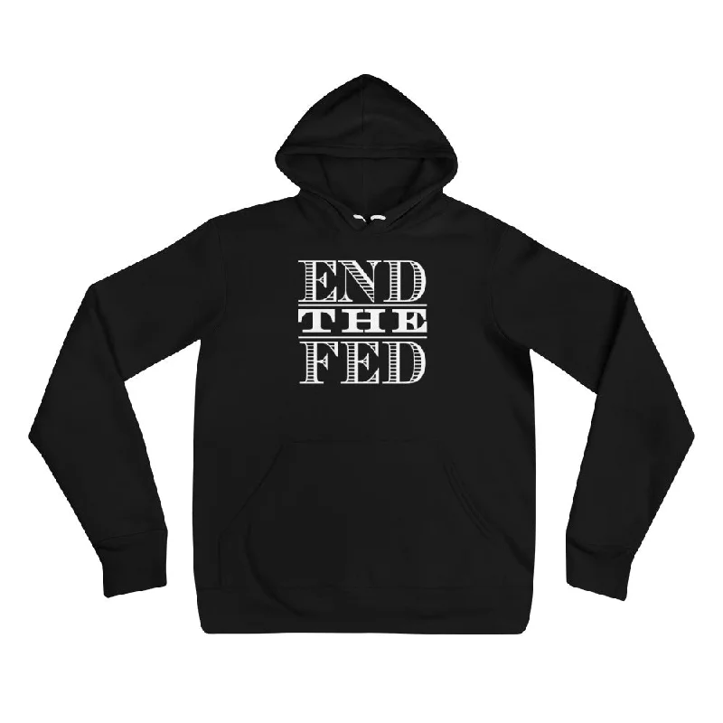 End the Fed Unisex hoodie Hoodie with Fur Luxurious Winter
