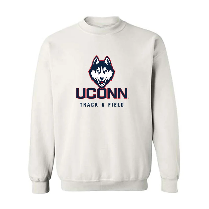 UConn - NCAA Women's Track & Field : Sarah Claflin - Classic Shersey Crewneck Sweatshirt Hoodie with Crew Neck Simple Timeless