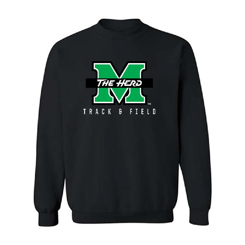 Marshall - NCAA Women's Track & Field : markayla moore - Crewneck Sweatshirt Hoodie with Elastic Waist Stretchable Comfortable
