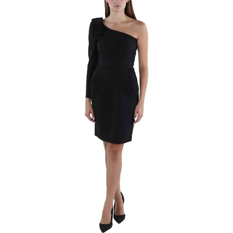 French Connection Womens Pleated Above Knee Cocktail And Party Dress Pencil Length Work