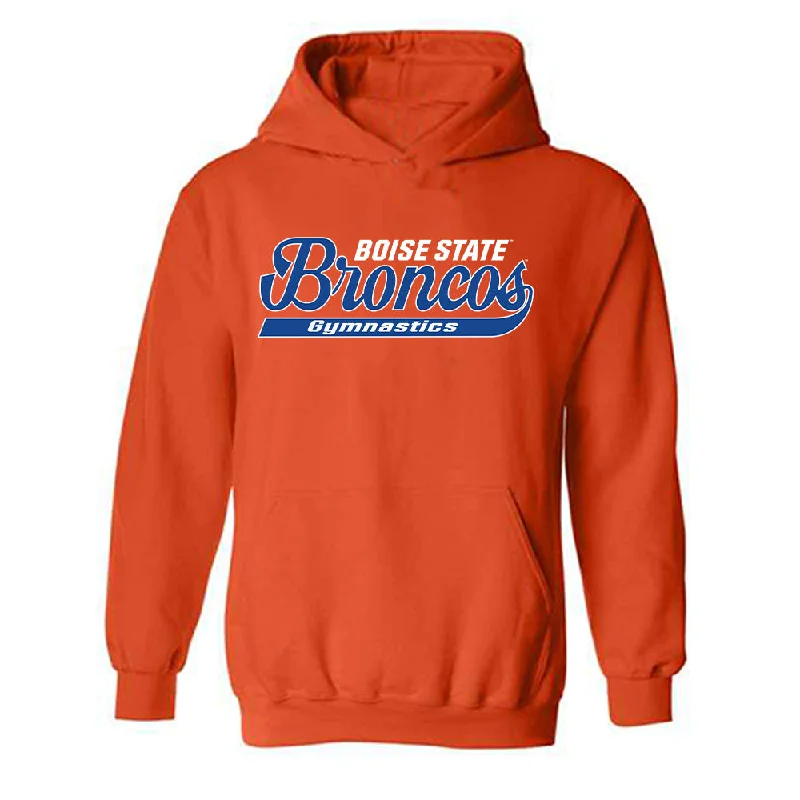 Boise State - NCAA Women's Gymnastics : Blake Pascal - Hooded Sweatshirt Classic Shersey Hoodie with Double Zipper Versatile Adjustable