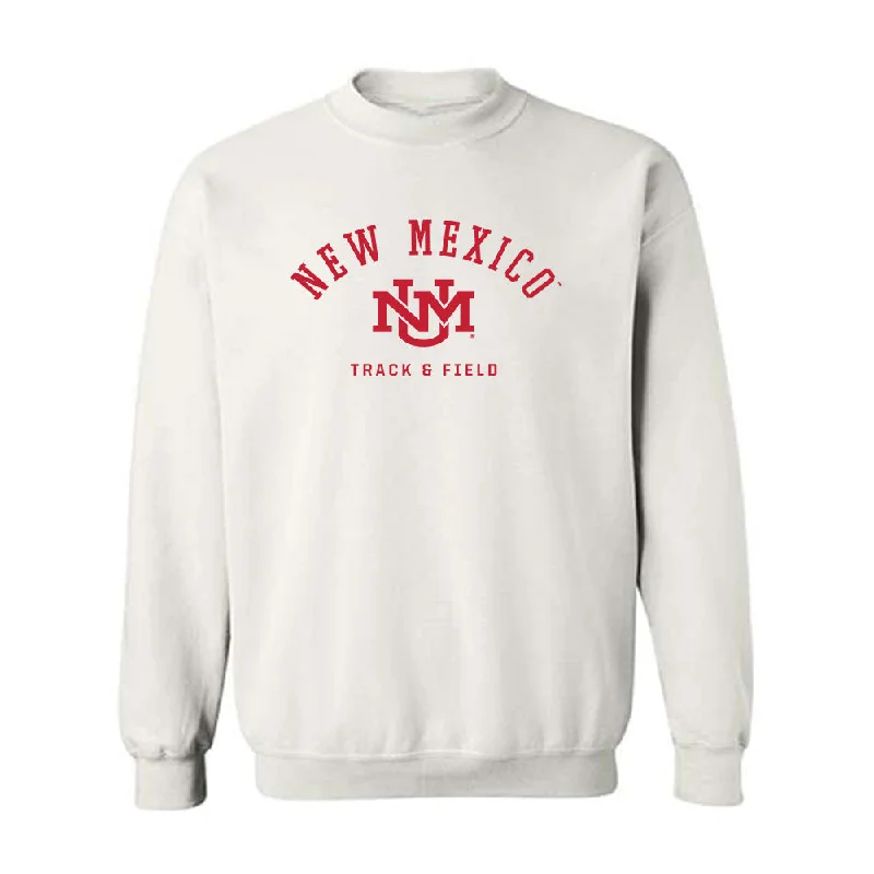 New Mexico - NCAA Women's Track & Field : Meadow Drebert - Classic Fashion Shersey Crewneck Sweatshirt Hoodie with Cropped Fit Short Trendy