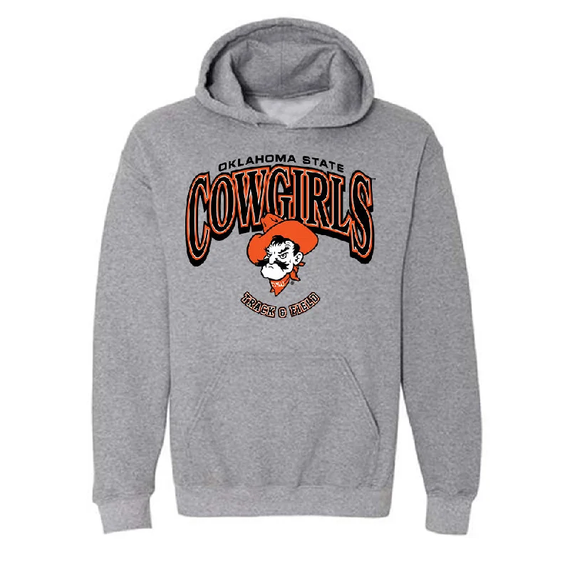 Oklahoma State - NCAA Women's Track & Field : Kalen Goodman - Classic Shersey Hooded Sweatshirt Hoodie with Drop Shoulder Relaxed Streetwear