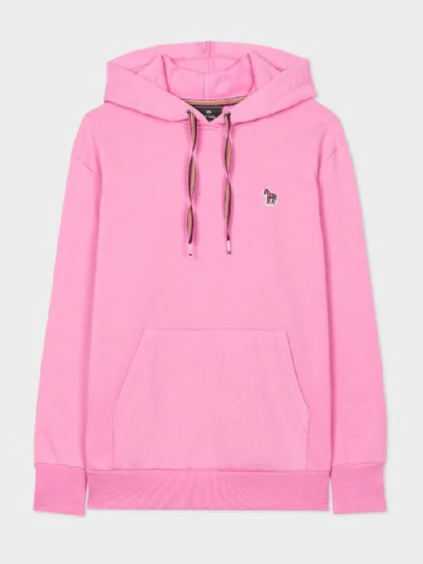 Paul Smith Zebra Motif Pink Hoodie W2R-181VB-E20616-23 Hoodie with Tie-Dye Psychedelic Retro