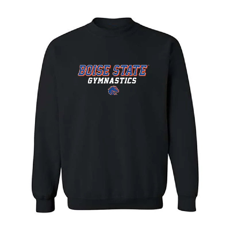Boise State - NCAA Women's Gymnastics : Julia Melchert - Crewneck Sweatshirt Classic Shersey Hoodie with Toggle Buttons Decorative Unique