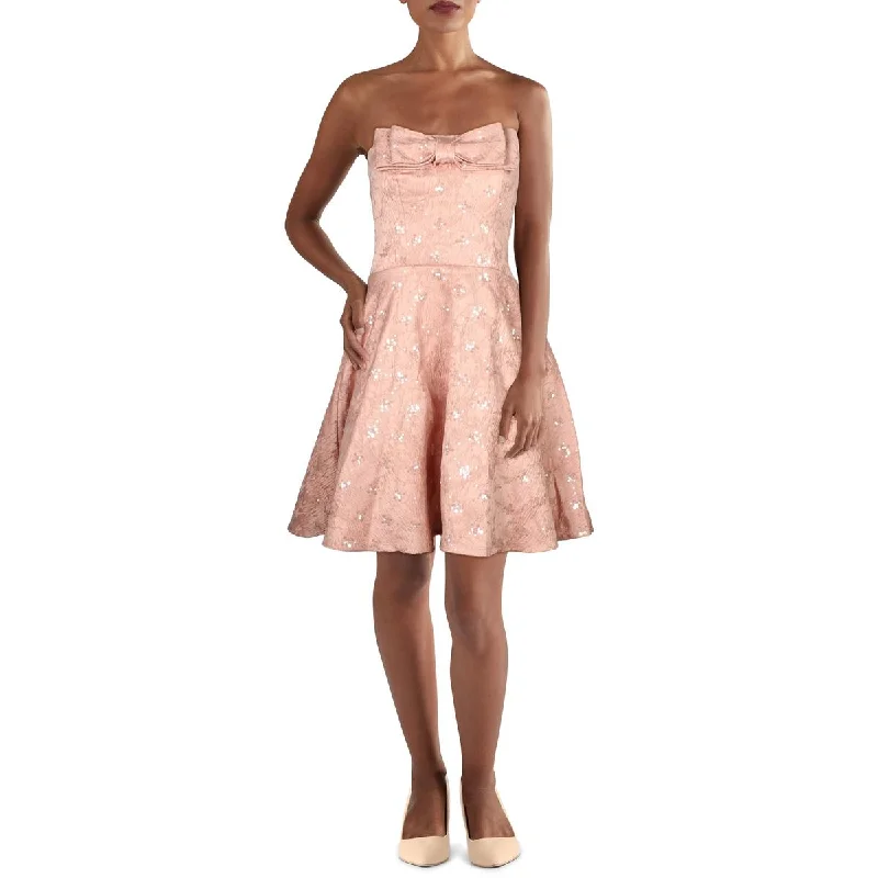City Studio Womens Sequined Mini Cocktail And Party Dress Tunics Top Casual