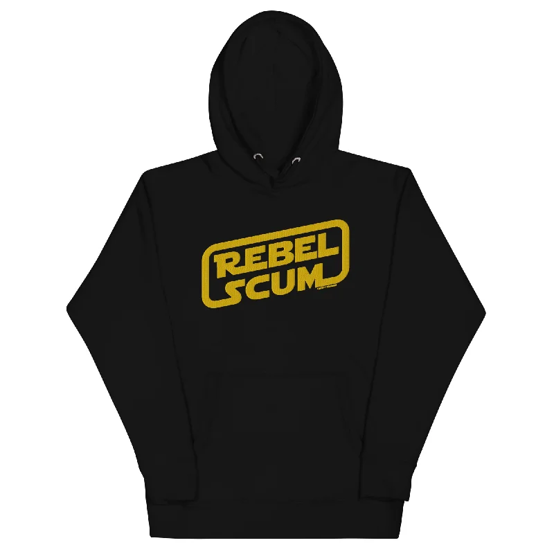 Rebel Scum Embroidered Unisex Hoodie Hoodie Jacket Zipper Layering