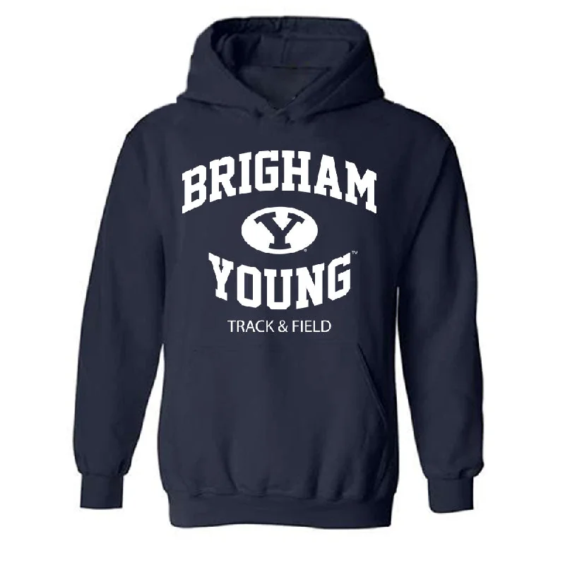 BYU - NCAA Women's Track & Field : Tessa Buswell - Generic Shersey Hooded Sweatshirt Hoodie with Tie-Dye Psychedelic Retro