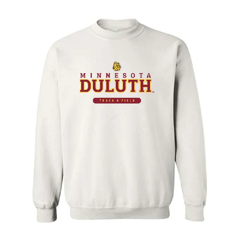 UMN Duluth - NCAA Women's Track & Field : Jordan Grell - Classic Shersey Crewneck Sweatshirt Hoodie with Hem Embroidery Detailed Premium