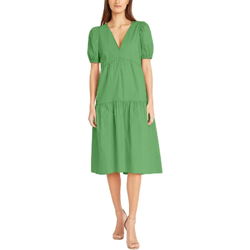 Donna Morgan Womens Cotton Pocketed Cocktail And Party Dress sweetheart Neckline Romantic