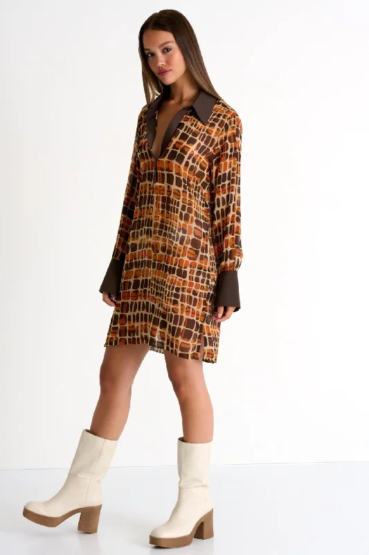 Dress - 52252-66-951 Boatneck Modish Everyday