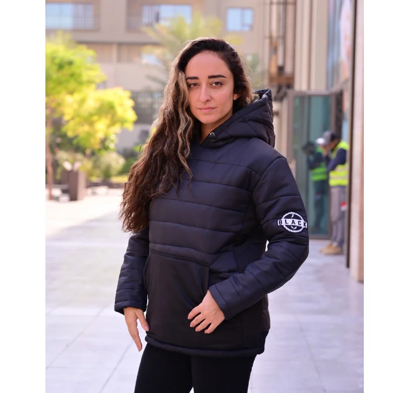 Windbreaker Hoodie Hoodie with Belted Waist Structured Tailored