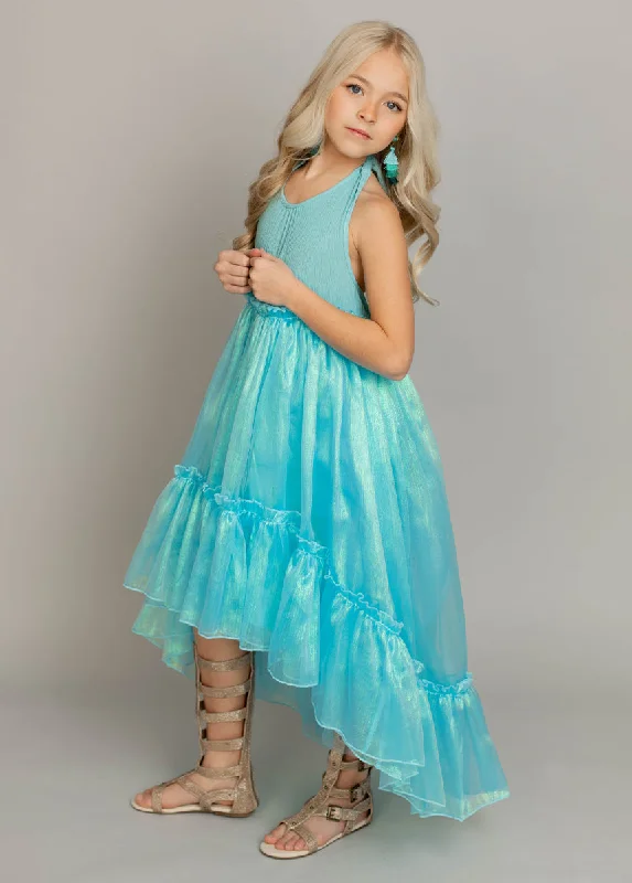 Arlette Dress in Aqua Tunics Seasonal trendy