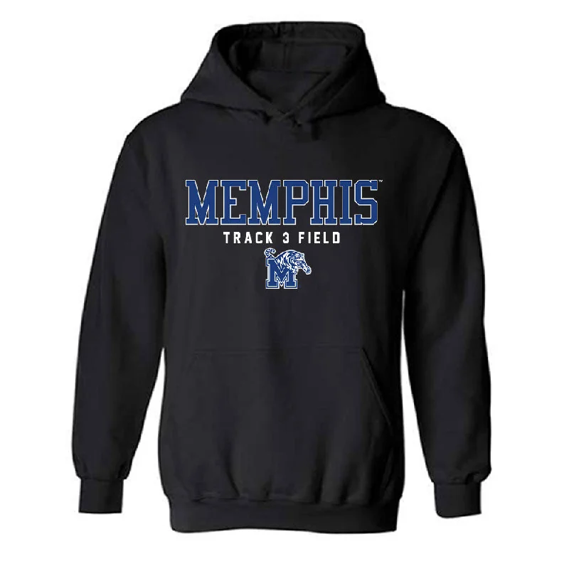 Memphis - NCAA Women's Track & Field : Mi'Asia Bergmann - Hooded Sweatshirt Hoodie with Earth Tones Natural Calm