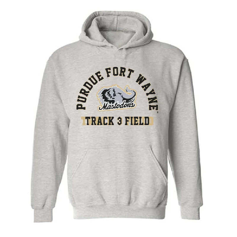 PFW - NCAA Women's Track & Field : Ellie Zagel - Classic Shersey Hooded Sweatshirt Hoodie with Hem Contrast Bold Stylish