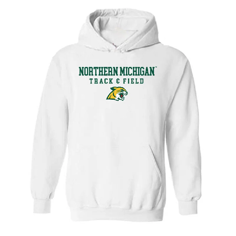 Northern Michigan - NCAA Women's Track & Field : Madelyn Rasmussen - Classic Shersey Hooded Sweatshirt Hoodie with Sequins Glamorous Eye-catching