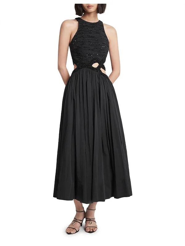 New Catara Womens Embellished Cut-Out Evening Dress Tunics Modern contemporary