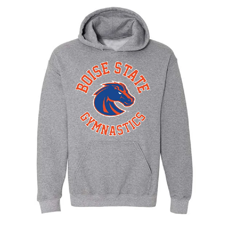 Boise State - NCAA Women's Gymnastics : Blake Pascal - Hooded Sweatshirt Classic Shersey Hoodie with Half-Zip Sporty Casual