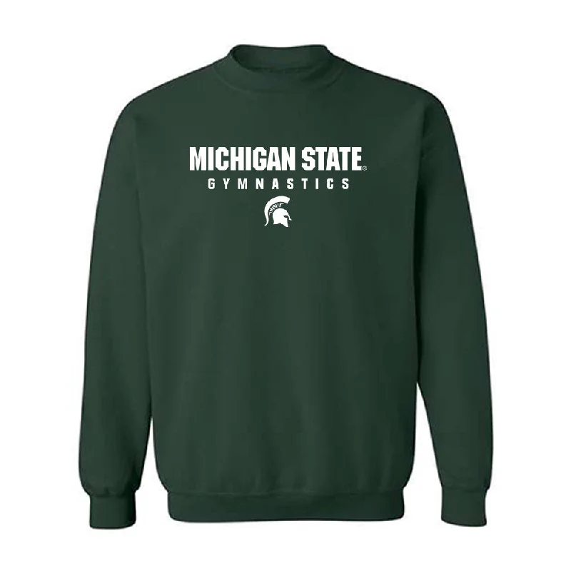 Michigan State - NCAA Women's Gymnastics : Cady Duplissis - Classic Shersey Crewneck Sweatshirt Hoodie with Emblem Brand Identity