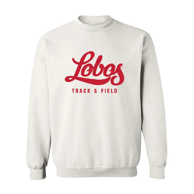 New Mexico - NCAA Women's Track & Field : Meadow Drebert - Classic Shersey Crewneck Sweatshirt Hoodie with Button Classic Timeless