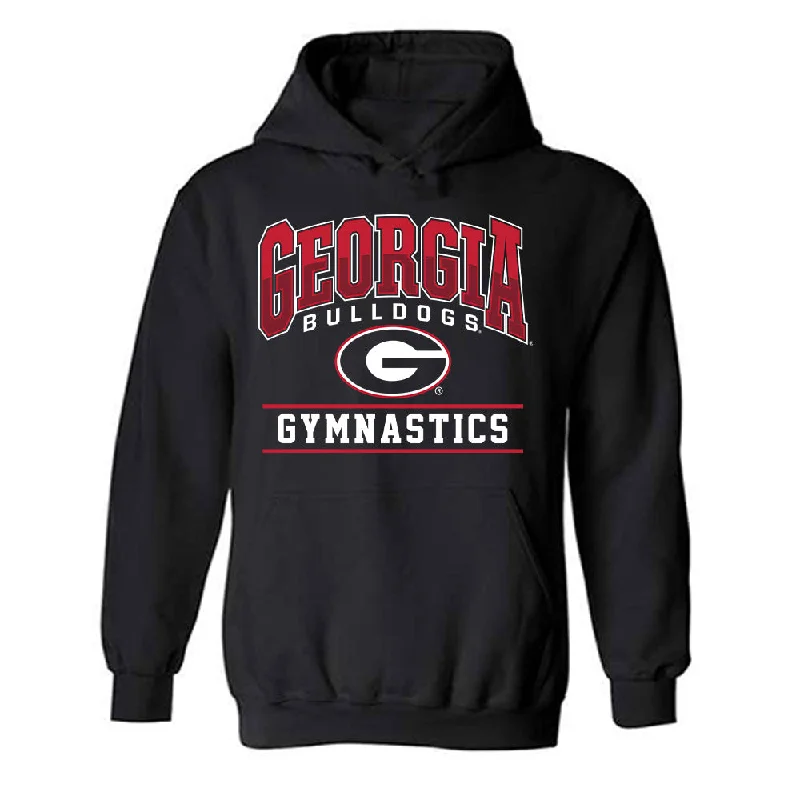 Georgia - NCAA Women's Gymnastics : Zora Morgan - Classic Shersey Hooded Sweatshirt Hoodie with Zipper Placket Modern Functional