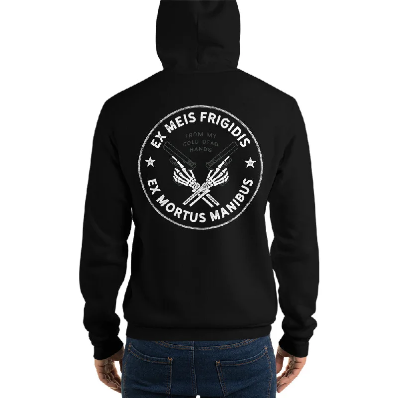 Cold Dead Hands Unisex Fleece Hoodie Hoodie with Patch Decorative Personalized