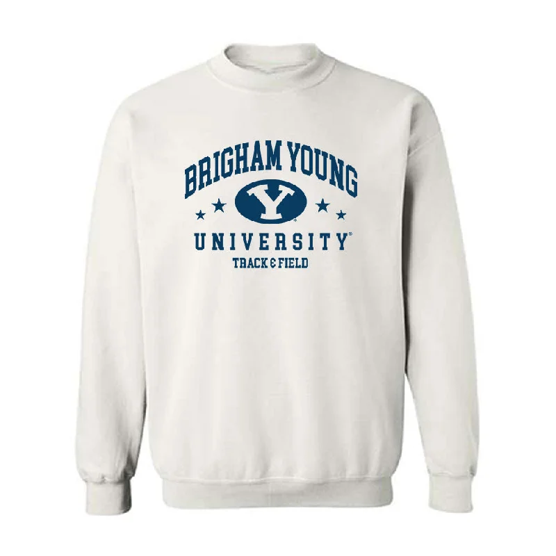 BYU - NCAA Women's Track & Field : Tessa Buswell - Generic Shersey Crewneck Sweatshirt Hoodie with Neon Bright Vibrant