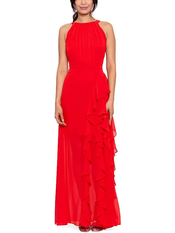 Petites Womens Halter Maxi Evening Dress Tunics Vintage classic