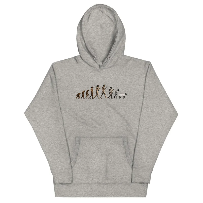 March of Devolution Sheeple Unisex Hoodie Hoodie with Lining Warm Insulated