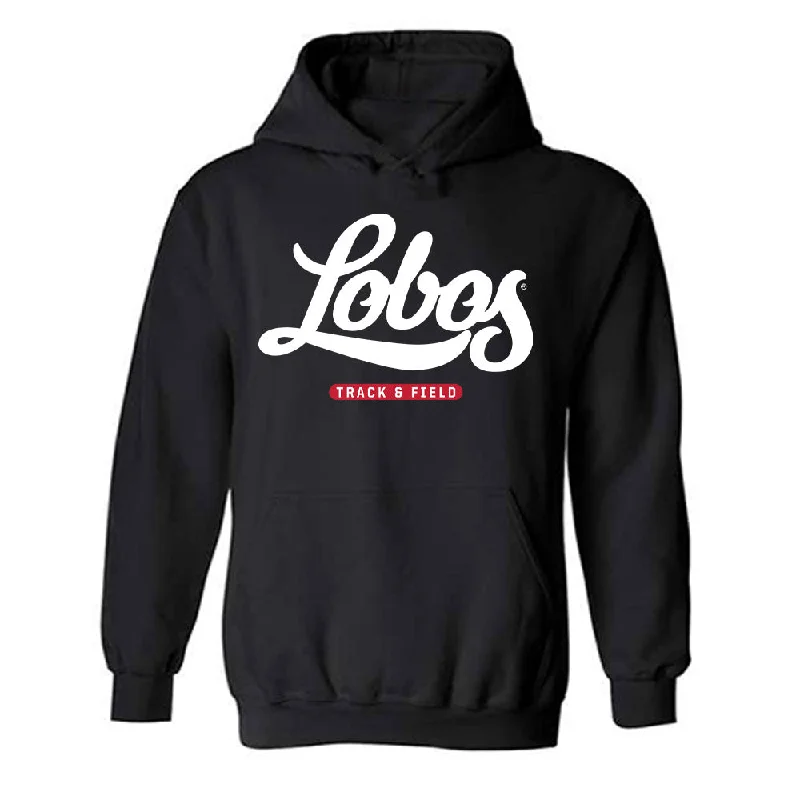 New Mexico - NCAA Women's Track & Field : Meadow Drebert - Classic Fashion Shersey Hooded Sweatshirt Hoodie with Thumb Holes Functional Cozy
